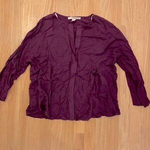 NWOT Forever 21 plum long sleeve blouse